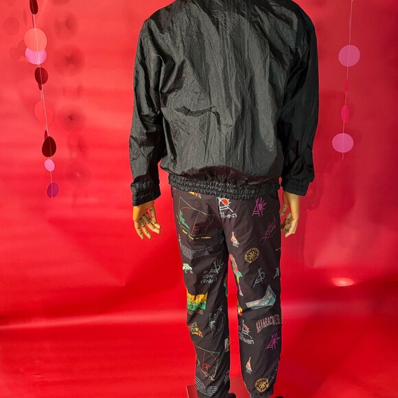 Retro Street Style Set – Vintage Geometric Sport Jacket + Go Slow Caravan Hiking - Picture 4 of 12